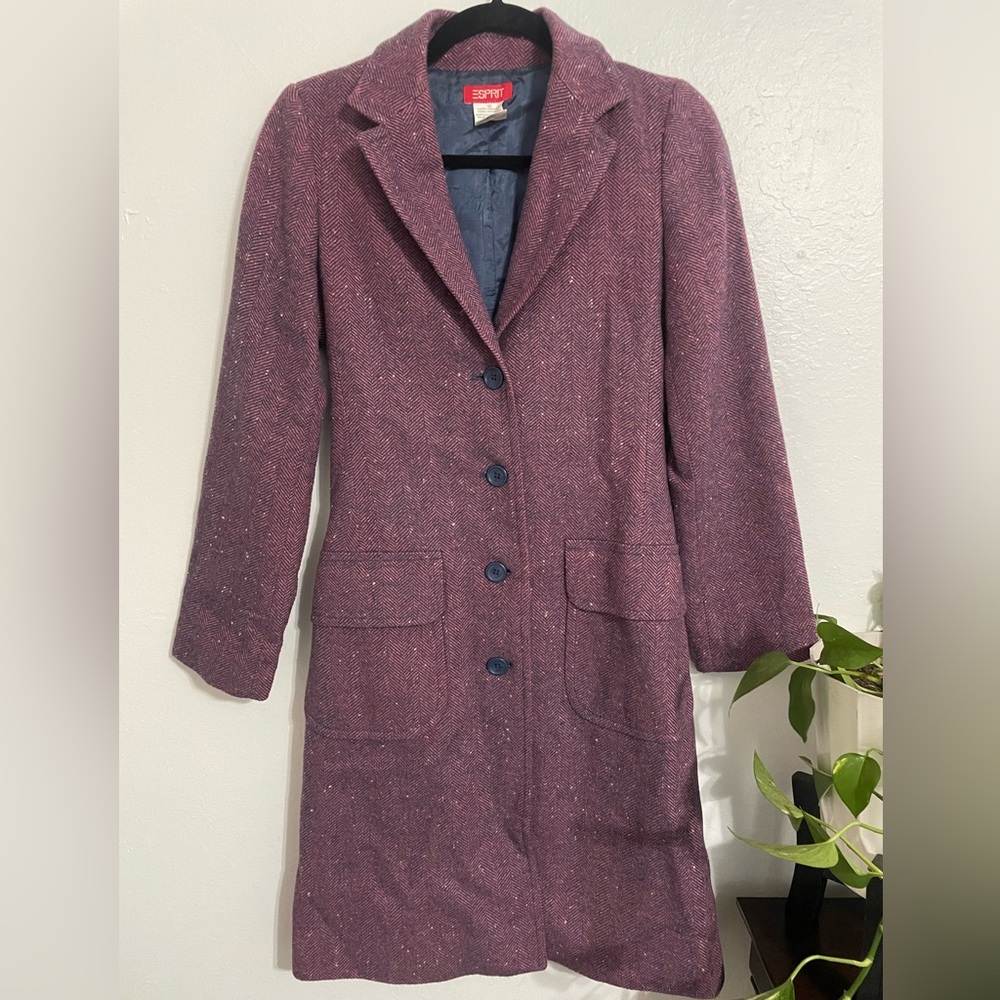 Espirit Purple Pea Coat
